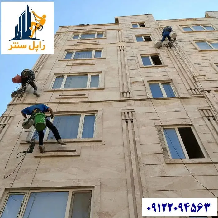 محکم کردن سنگ نما یا پیچ و رولپلاک