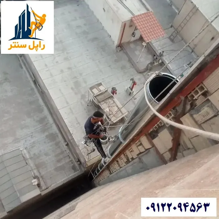 لوله کشی در ارتفاع و نمای ساختمان