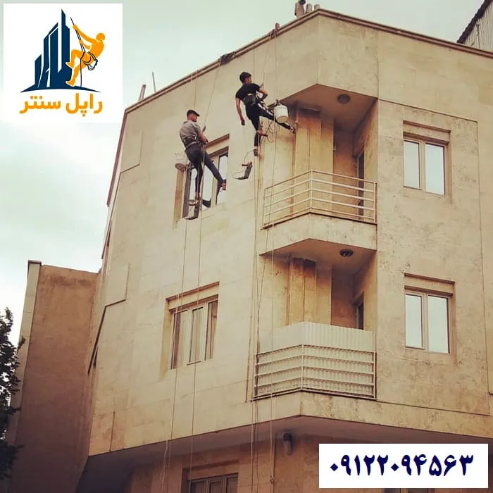 مقاوم سازی سنگ نما با پیچ و رولپلاک