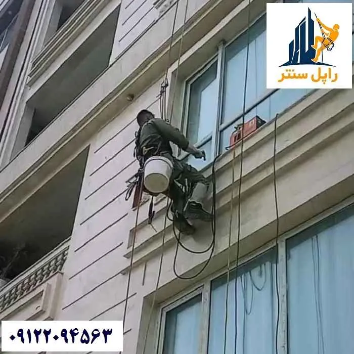 جوشکاری در ارتفاع با طناب
