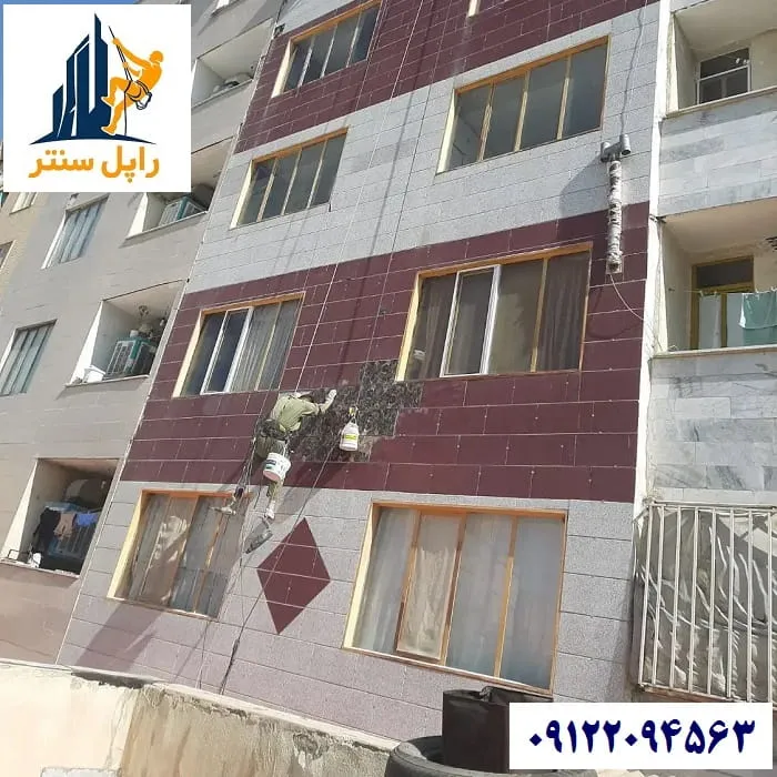 پیچ و رولپلاک سرامیک نمای ساختمان