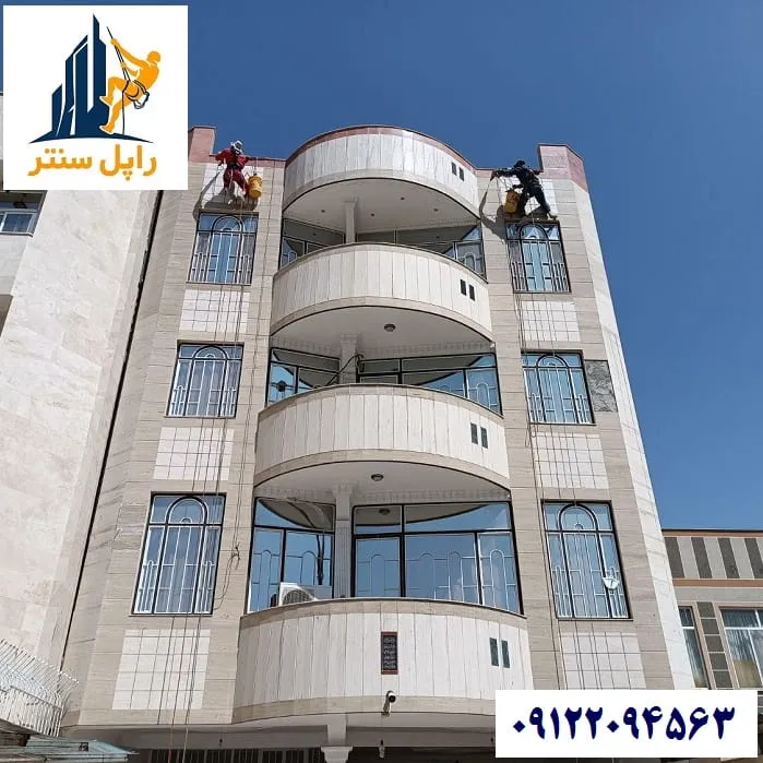 پیچ رولپلاک نما در تهران بدون داربست