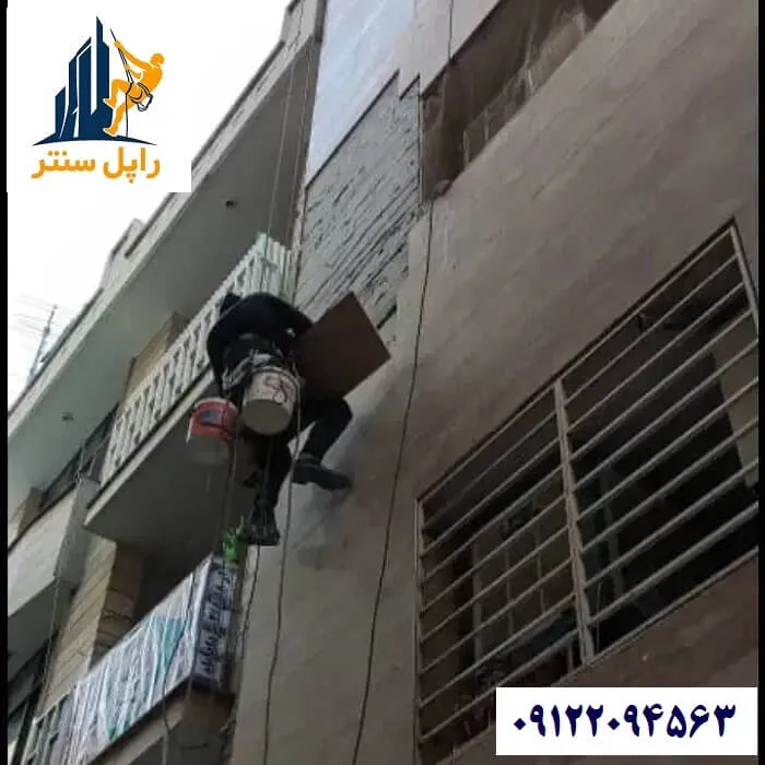 چسباندن سنگ نما بدون داربست