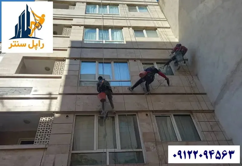 جلوگیری از ریزش سنگ نما بدون داربست