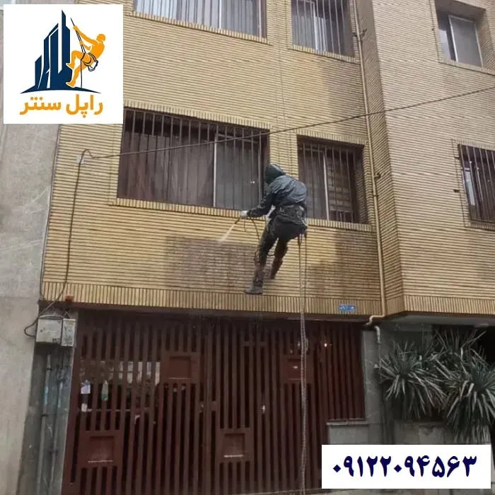 سندبلاست آجر نمای ساختمان