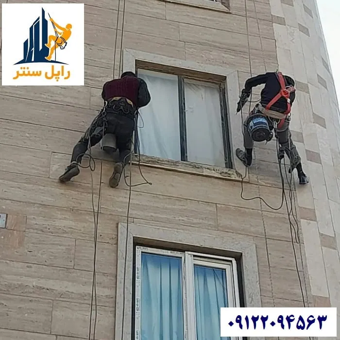 ایمن سازی نمای ساختمان با پیچ رولپلاک