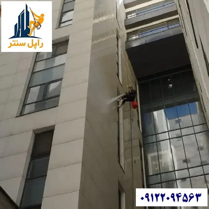 شستشوی نمای کامپوزیت با واترجت