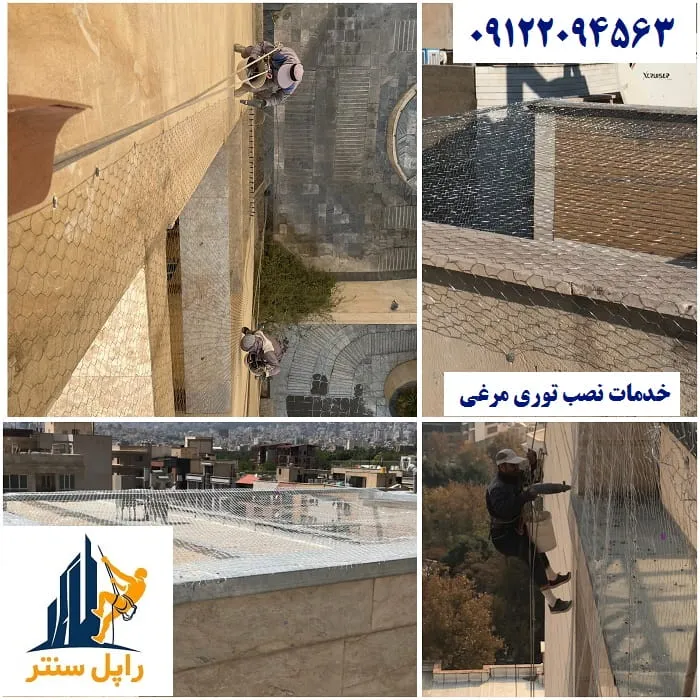 خدمات نصب توری مرغی در کرج تهران